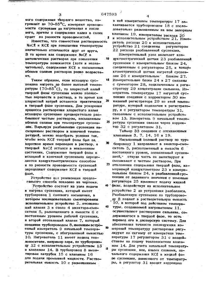 Способ автоматического определения содержания калия в солях (патент 647593)