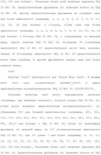 Композиции для иммунизации против staphylococcus aureus (патент 2508126)