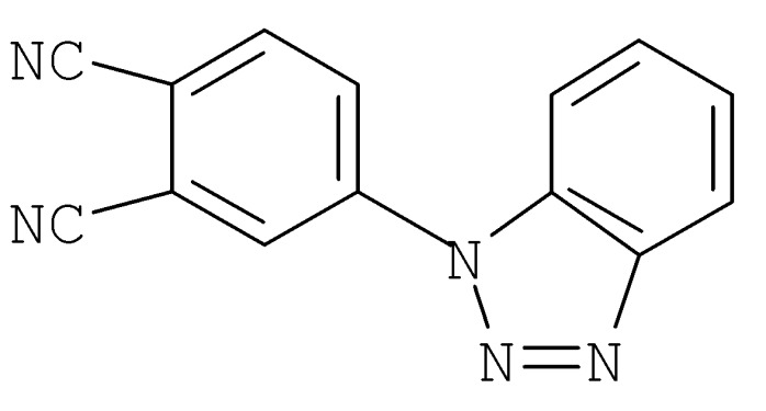 4-(1-бензотриазолил)-5-(нафтокси)фталодинитрилы (патент 2326873)