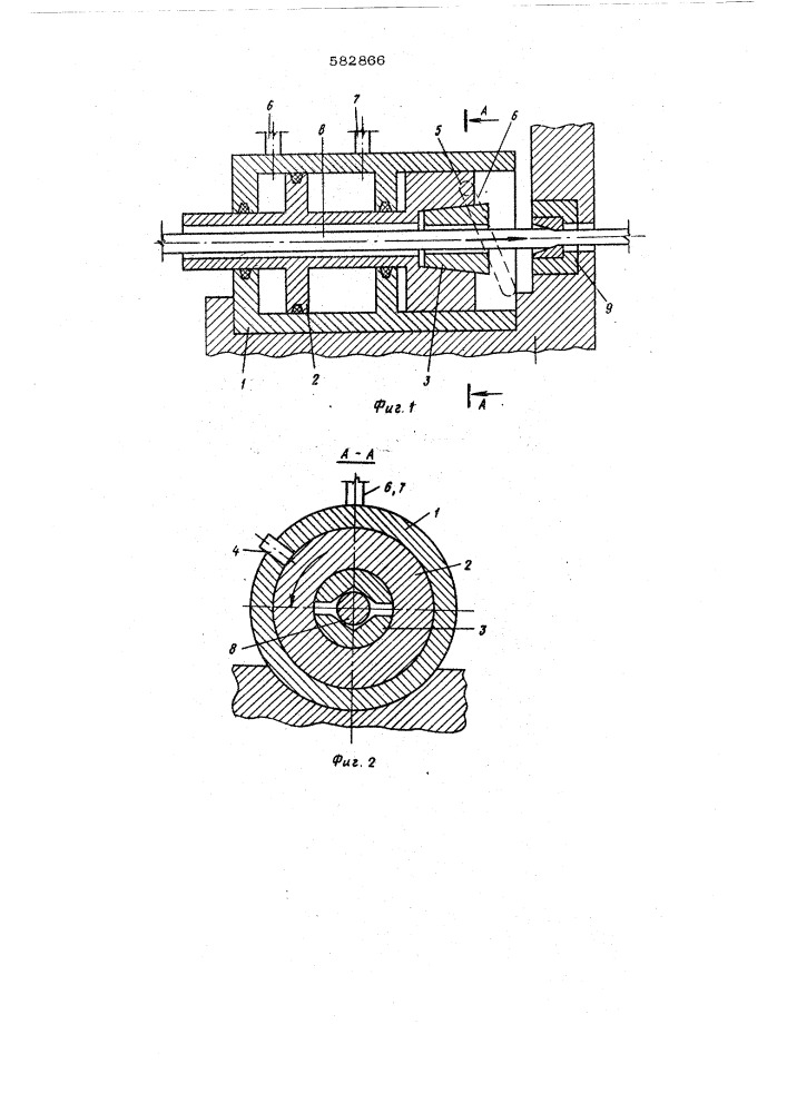 Устройство для проталкивания заготовки в волоку (патент 582866)
