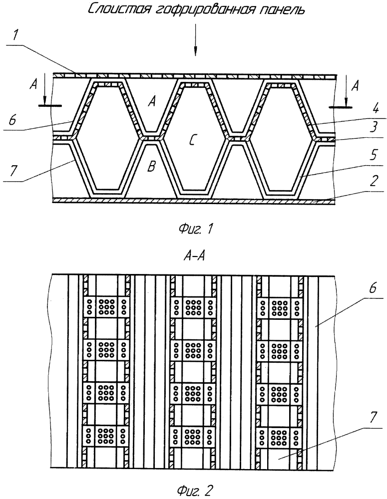 Слоистая гофрированная панель (патент 2622657)