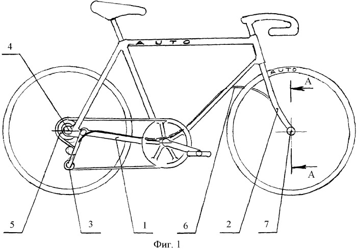 Велосипед с автоматическим переключением передач (патент 2385816)