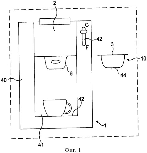 Устройство для приготовления жидкого напитка из картриджа (патент 2460451)