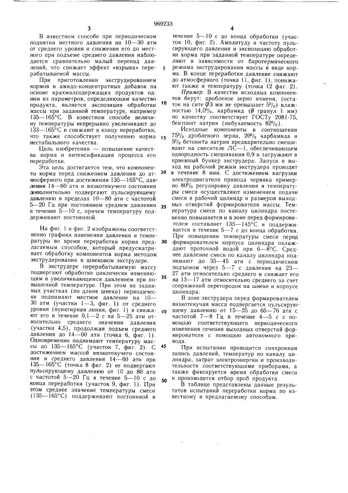 Способ переработки корма (патент 969233)