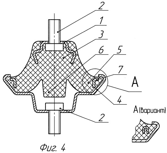 Виброизолирующая опора силового агрегата (патент 2493452)