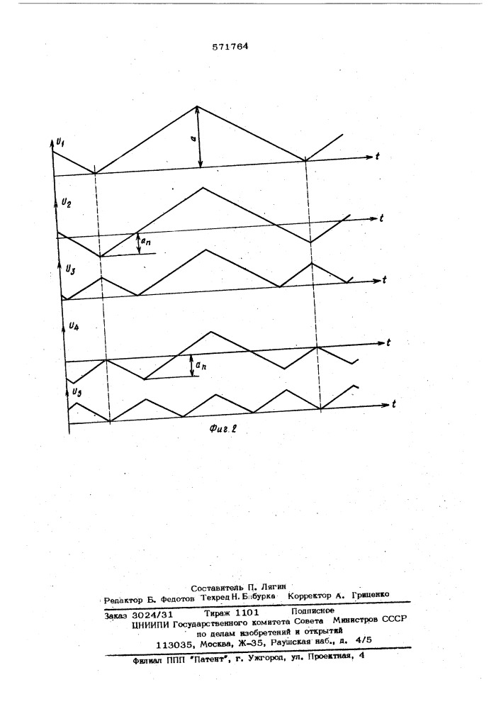Спектроанализатор периодических сигналов (патент 571764)