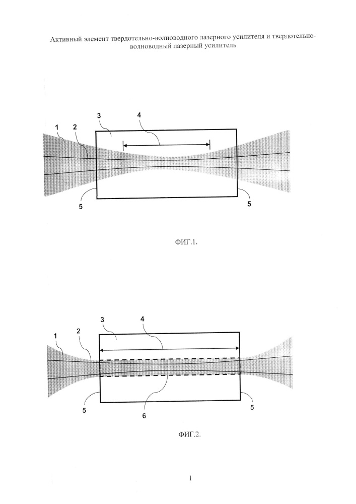 Активный элемент твердотельно-волноводного лазерного усилителя и твердотельно-волноводный лазерный усилитель (патент 2637183)