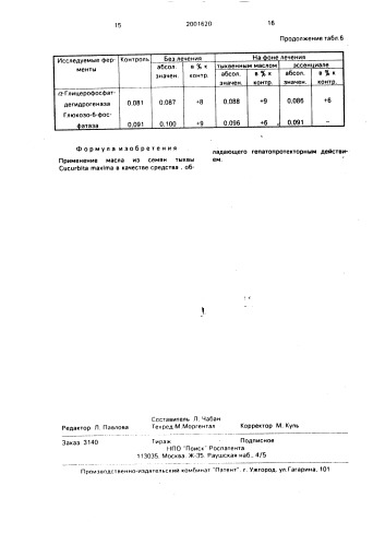 Гепатопротекторное средство (патент 2001620)