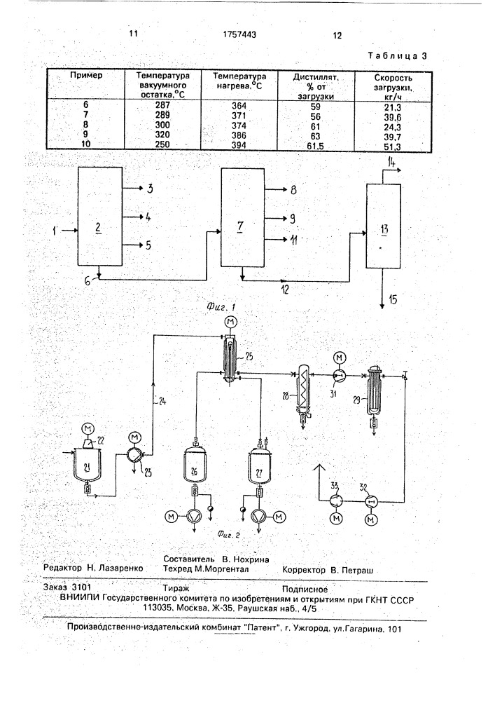 Способ переработки остатка вакуумной перегонки на нефтеперерабатывающем заводе (патент 1757443)