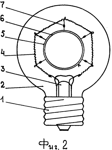 Электрическая лампа накаливания (патент 2591201)