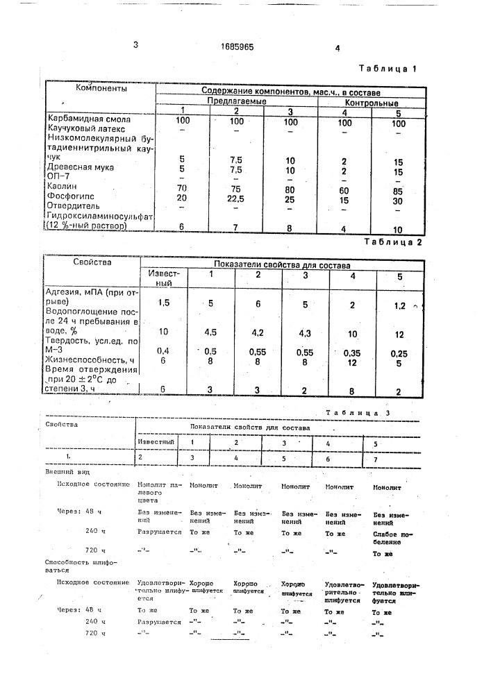 Композиция для облагораживания древесины (патент 1685965)