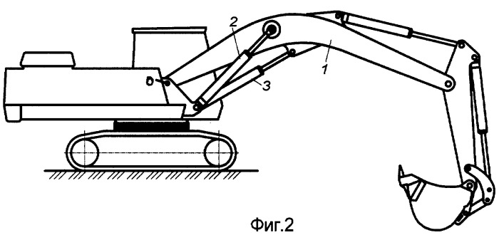 Устройство уравновешивания сил тяжести рабочего оборудования стреловой машины (варианты) (патент 2258115)