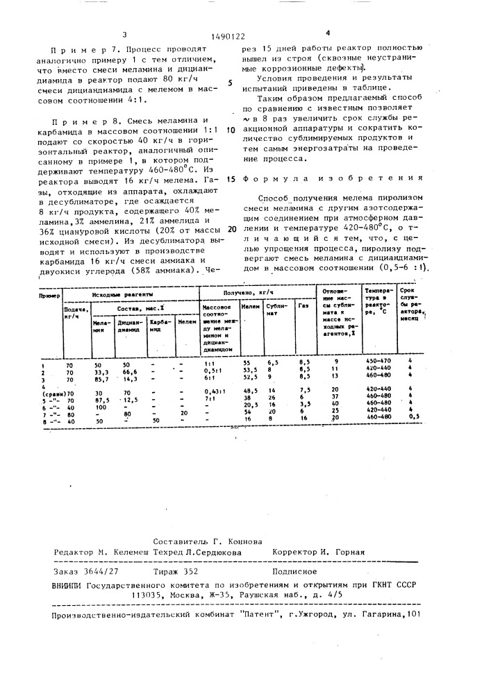 Способ получения мелема (патент 1490122)