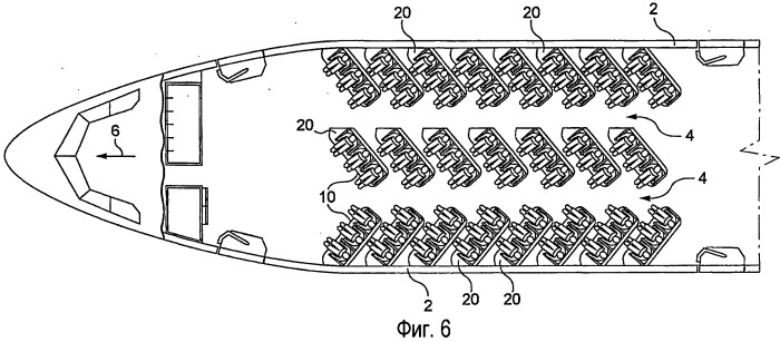 Оптимизированная компоновка салона летательного аппарата (патент 2517624)