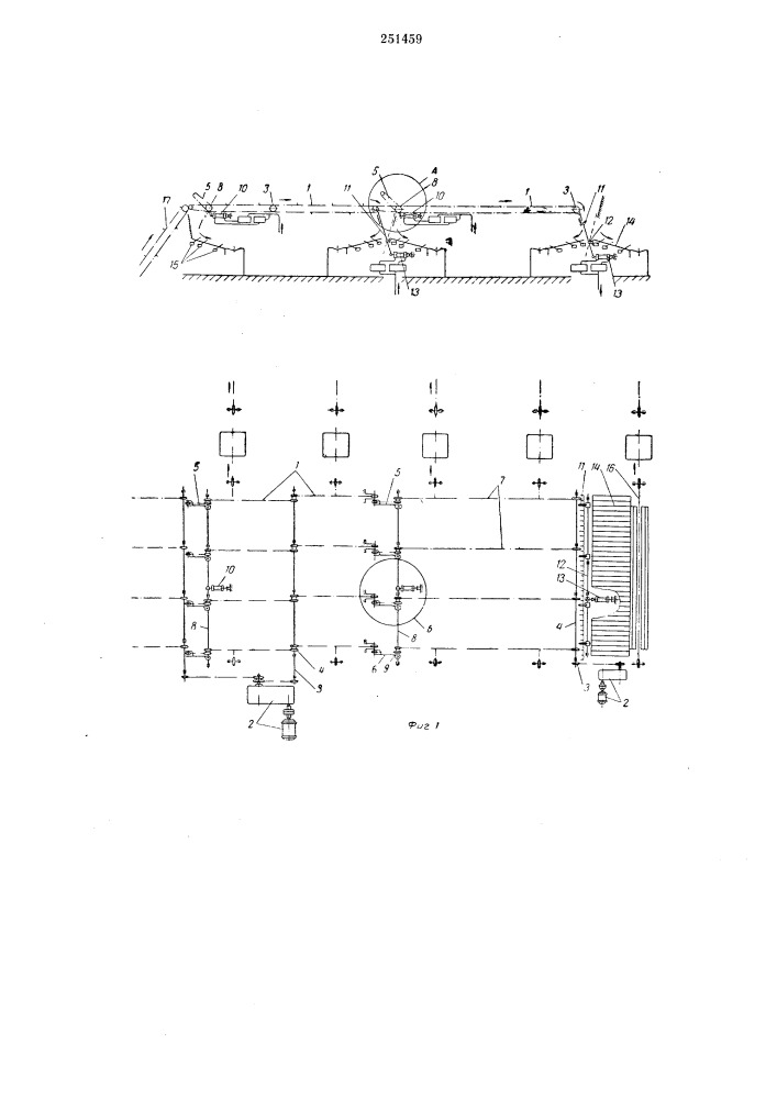 Устройство для подачи бревен к деревообрабатывающим станкам (патент 251459)