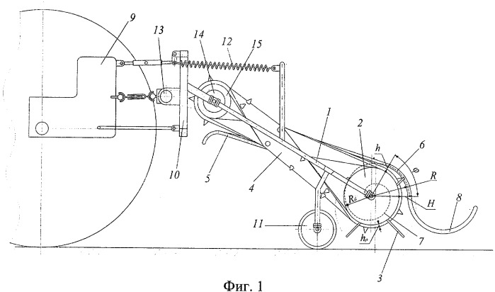 Подбирающе-оборачивающее устройство льноуборочной машины (патент 2379877)