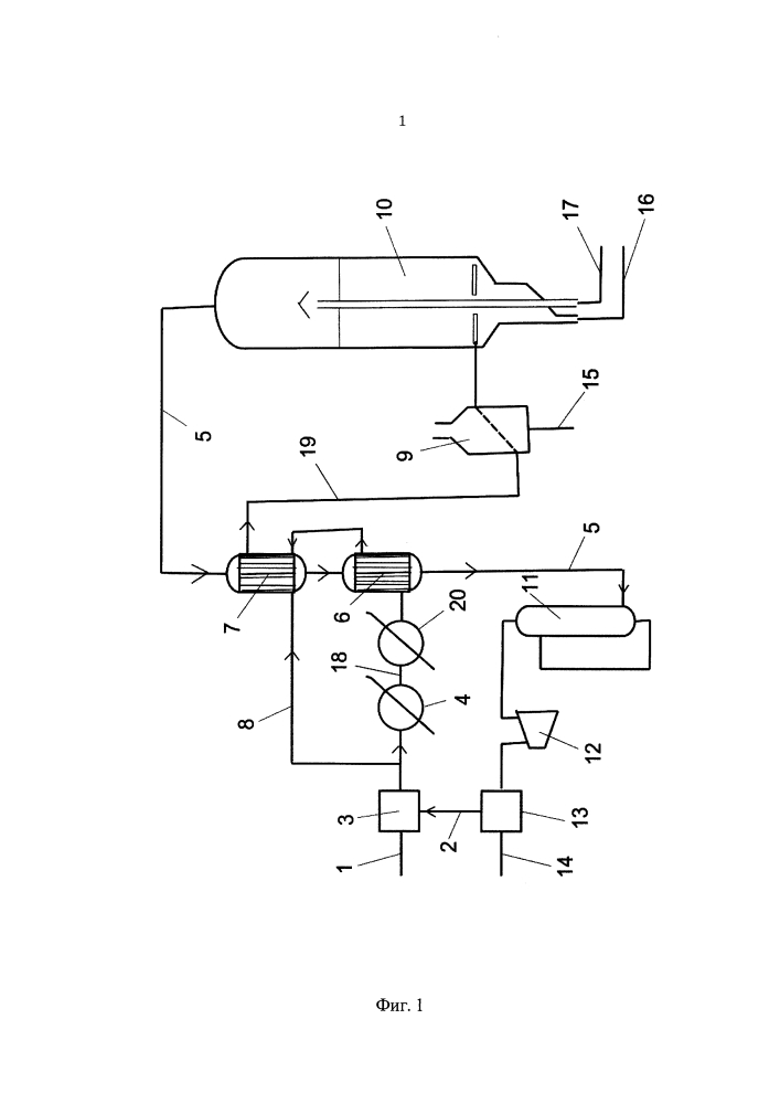 Технологическая схема установки дегидрирования парафиновых углеводородов с3-с5 (варианты) (патент 2643366)