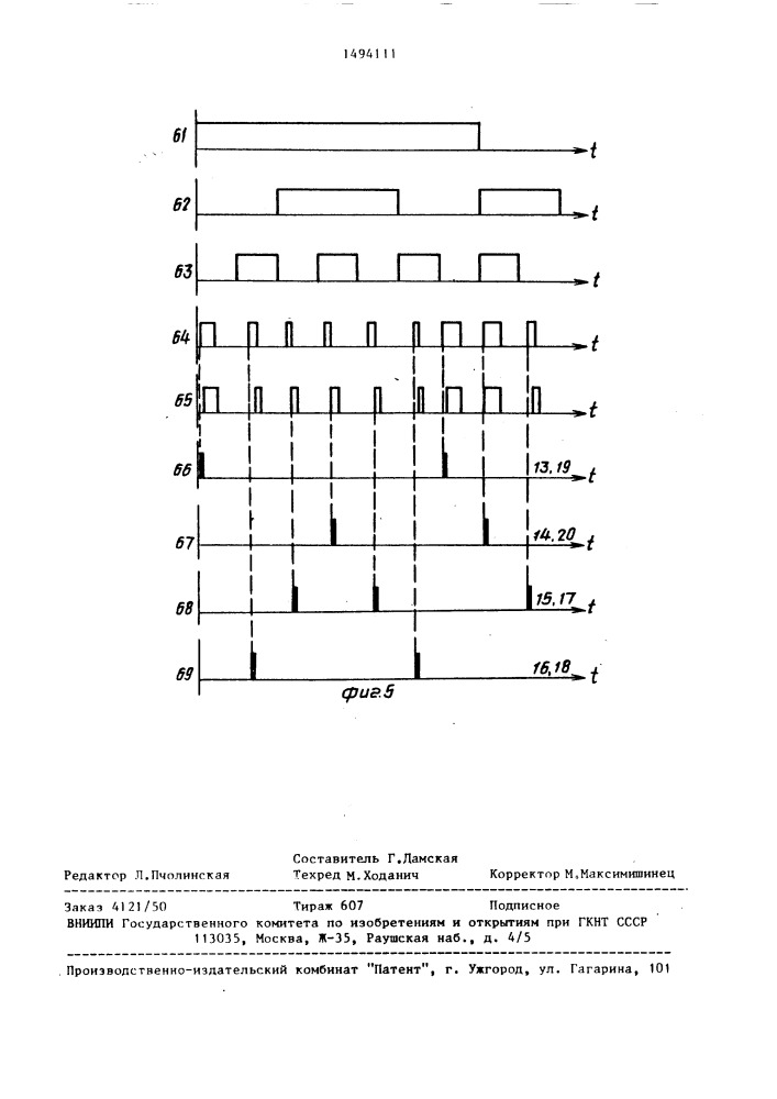 Устройство компенсации мощности искажения (патент 1494111)