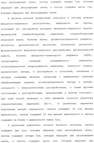 Полипептид для увеличения активности рецептора гуанилатциклазы, фармацевтическая композиция, способ лечения желудочно-кишечного расстройства у пациента, способ повышения активности рецептора гуанилатциклазы у пациента, способ лечения висцеральной боли, способ получения полипептида (варианты), изолированная молекула нуклеиновой кислоты, бактериальный вектор экспрессии и изолированная бактериальная клетка (патент 2433133)