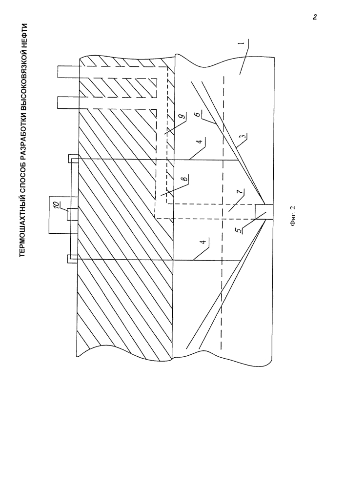 Термошахтный способ разработки высоковязкой нефти (патент 2616022)