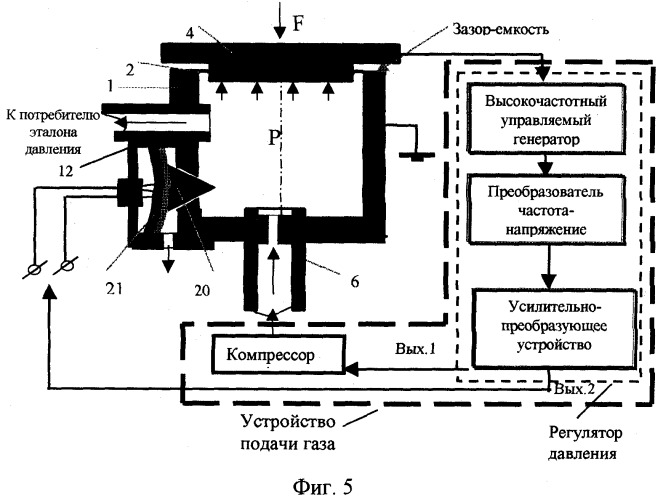 Газовый задатчик давления (патент 2246101)