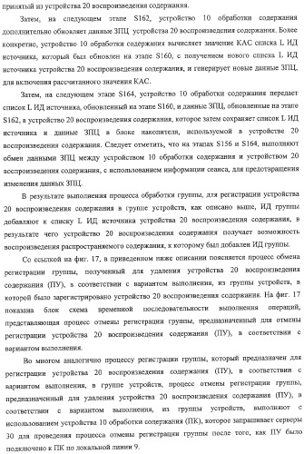 Устройство воспроизведения содержания, способы и программы управления воспроизведением содержания (патент 2310908)