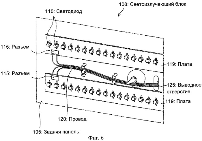 Модуль светодиодной подсветки и жидкокристаллический дисплей (патент 2428623)