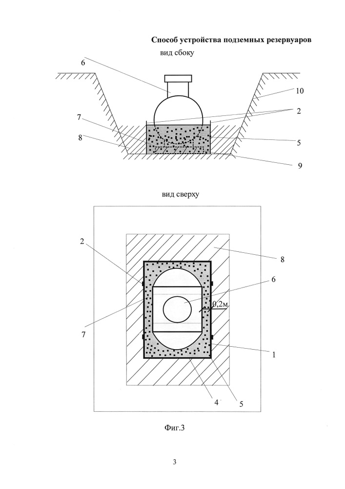 Способ устройства подземных резервуаров (патент 2642587)