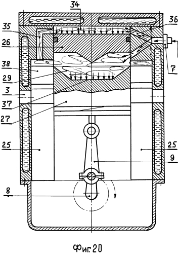 Двухтактный дизельный двигатель (патент 2557138)