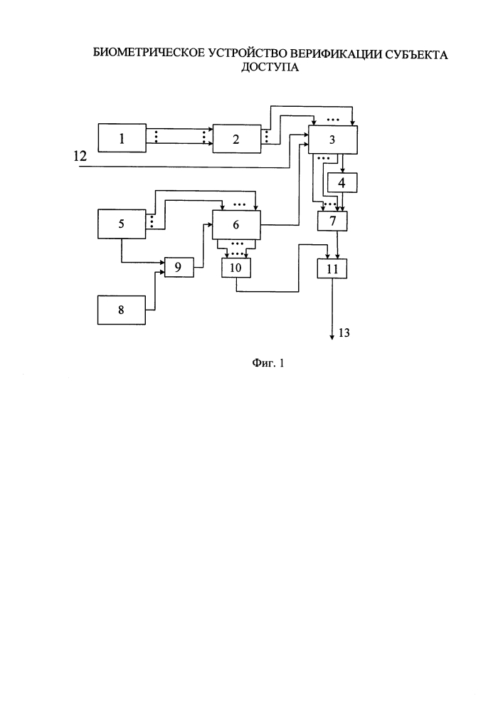 Биометрическое устройство верификации субъекта доступа (патент 2637987)