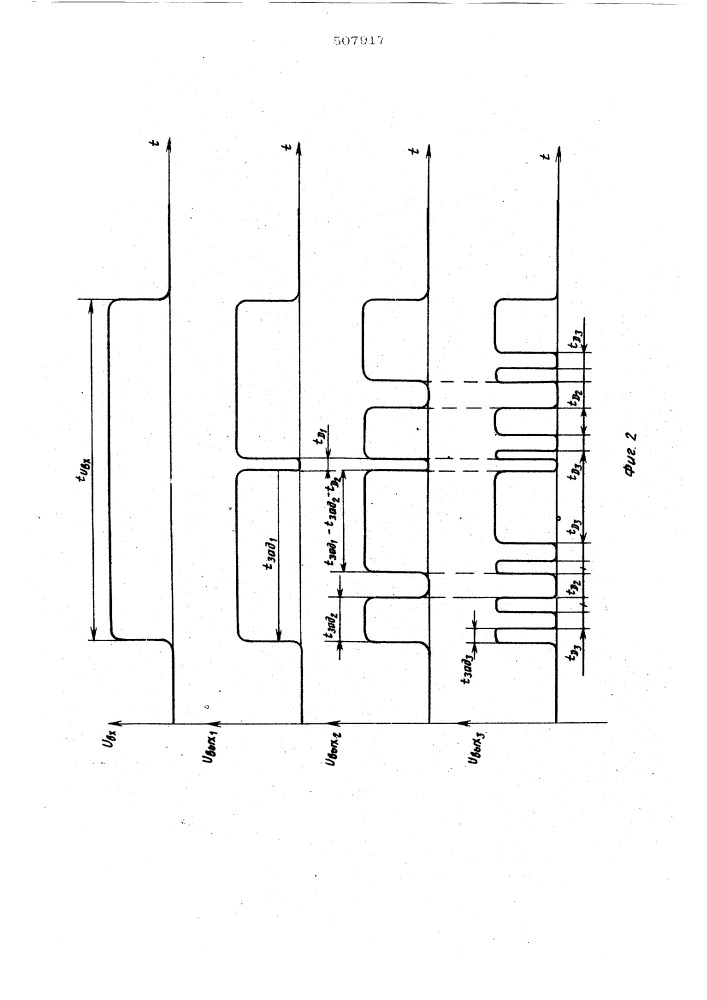 Устройство формирования импульсных последовательностей (патент 507917)