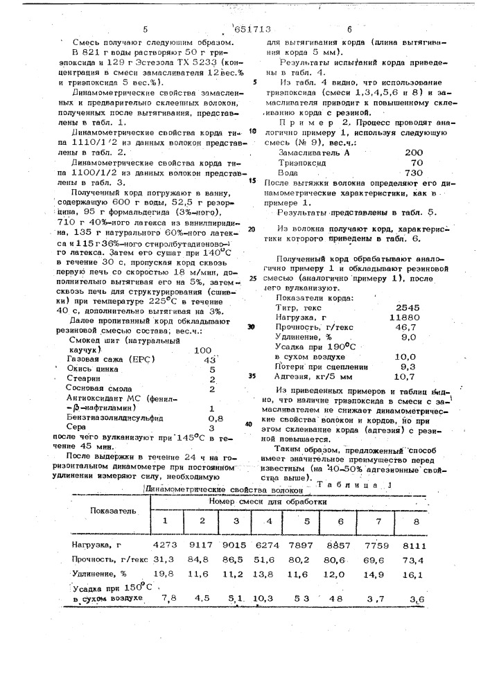 Способ крепления полиэфирного волокна к резине (патент 651713)