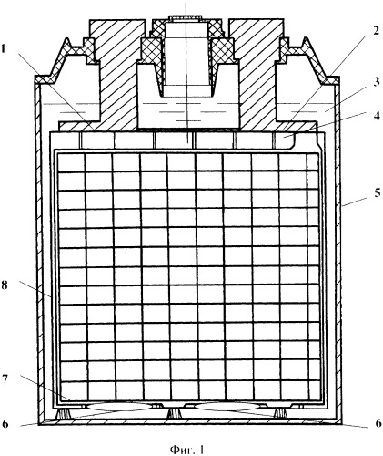 Свинцовый аккумулятор (патент 2325013)