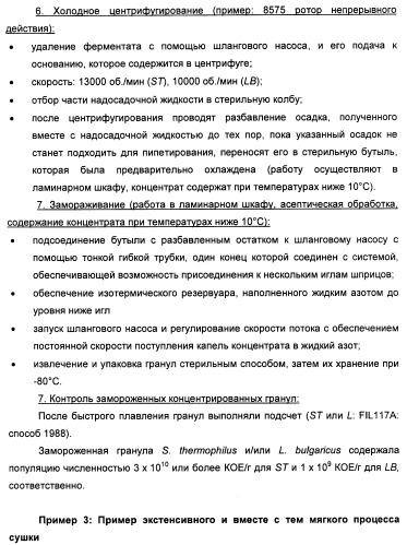 Порошкообразный кисломолочный продукт или йогурт с высоким содержанием молочнокислых микроорганизмов (патент 2452185)