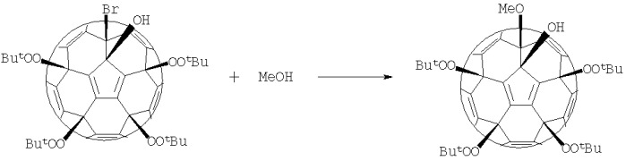 Способ получения 1-фенокси-1,2-дигидро[60]фуллерена (патент 2385859)