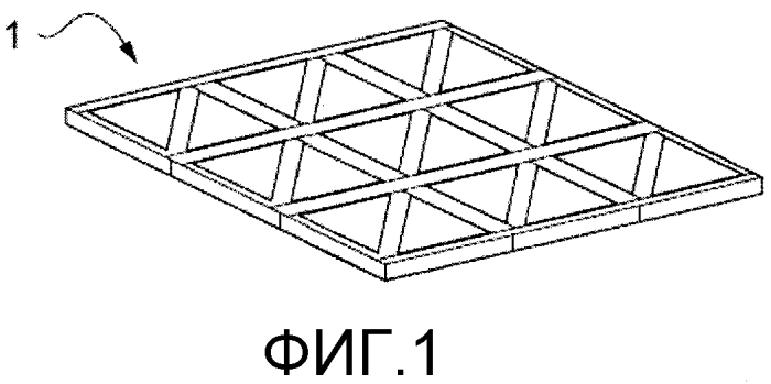 Решетчатая волокнистая композиционная конструкция и способ производства такой решетчатой конструкции (патент 2553303)