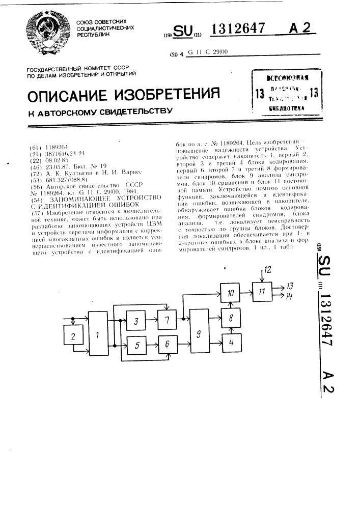 Ошибка в патент