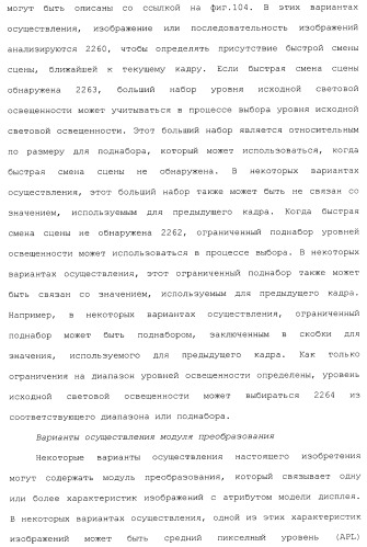 Способы и системы для управления источником исходного света дисплея с обработкой гистограммы (патент 2456679)