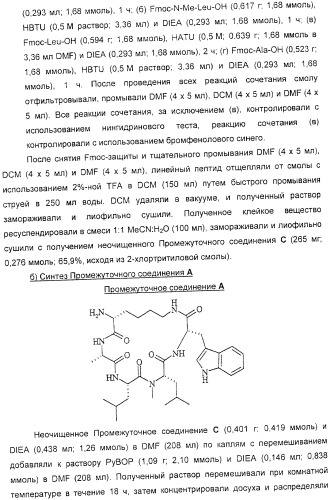 Применение циклических пептидов анабенопептинового типа для лечения состояния, при котором полезно ингибирование карбоксипептидазы u, новые анабенопептиновые производные и их промежуточные соединения (патент 2365594)