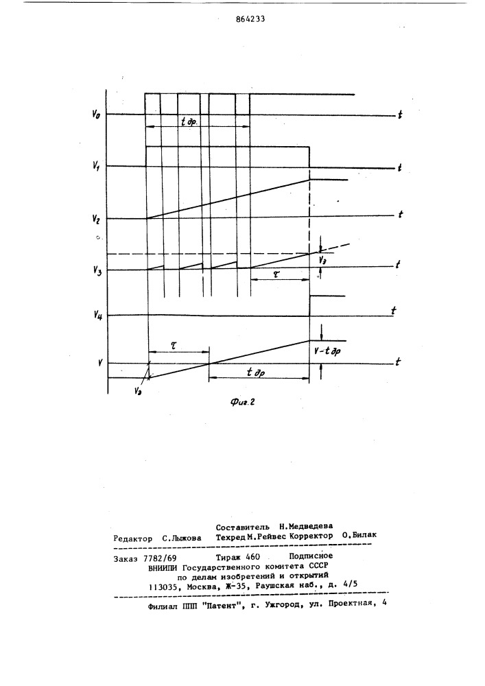 Устройство для измерения временных параметров электромагнитных реле (патент 864233)