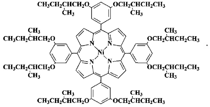 Никелевый комплекс 5,10,15,20-тетракис[3',5'-ди(2"-метилбутилокси)фенил]-порфина, проявляющий свойство стационарной фазы для газовой хроматографии (патент 2557655)