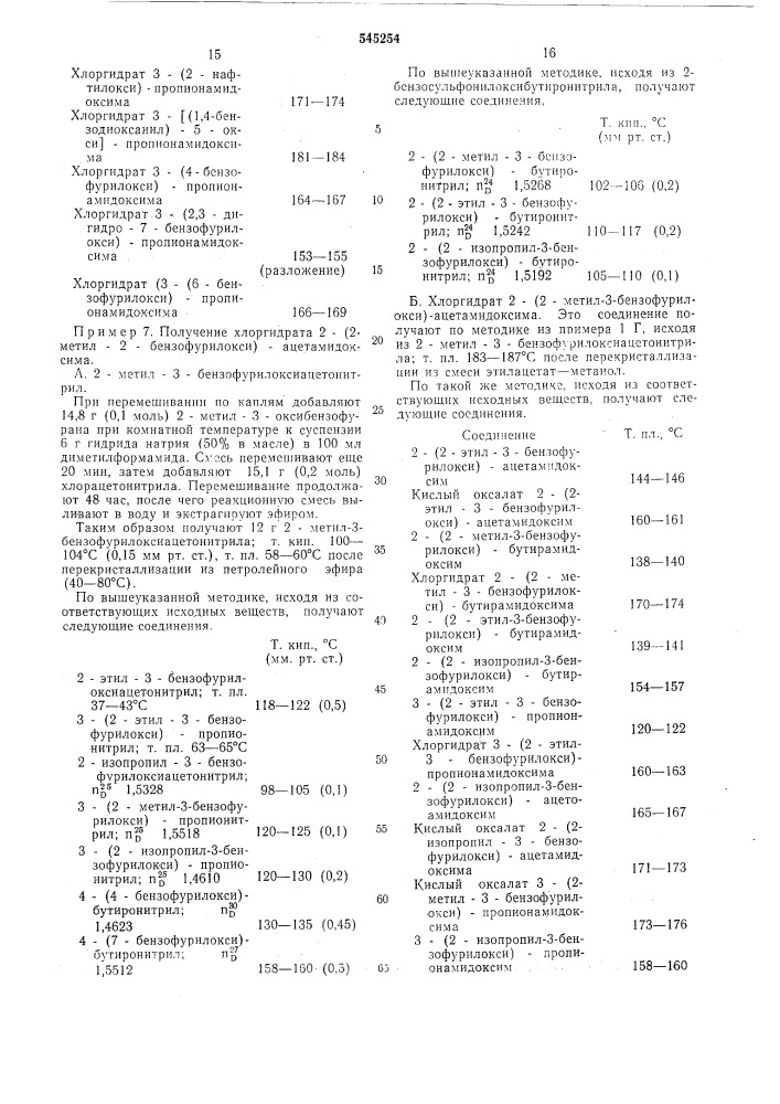 Способ получения производных амидоксима или их солей (патент 545254)