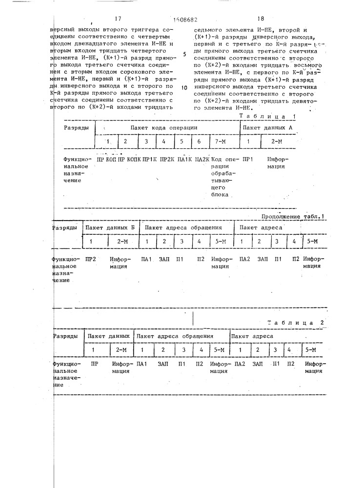 Потоковый параллельный процессор (патент 1608682)