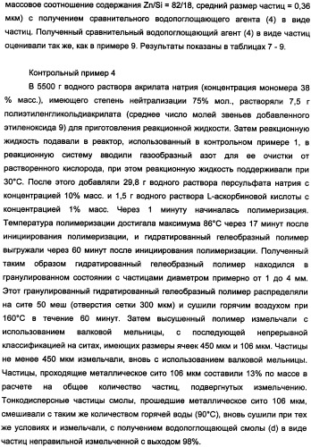 Водопоглощающий агент в виде частиц неправильной формы после измельчения (патент 2338754)