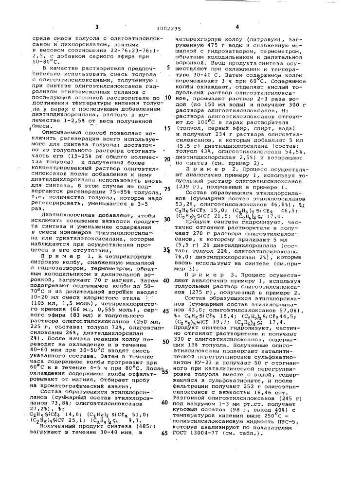 Способ получения этилзамещенных силанов (патент 1002295)