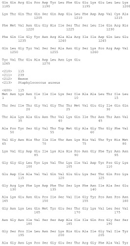 Композиции для иммунизации против staphylococcus aureus (патент 2508126)