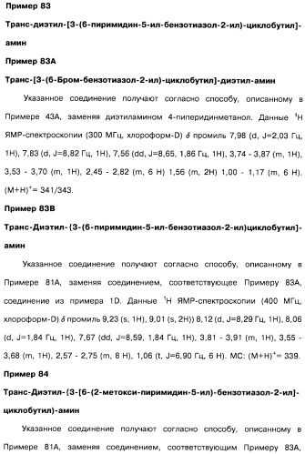 Производные бензотиазолциклобутиламина в качестве лигандов гистаминовых h3-рецепторов, фармацевтическая композиция на их основе, способ селективной модуляции эффектов гистаминовых h3-рецепторов и способ лечения состояния или нарушения, модулируемого гистаминовыми h3-рецепторами (патент 2487130)