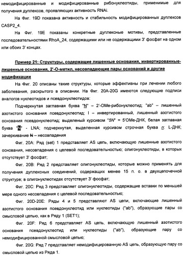 Новые структуры малых интерферирующих рнк (sirna) (патент 2487716)