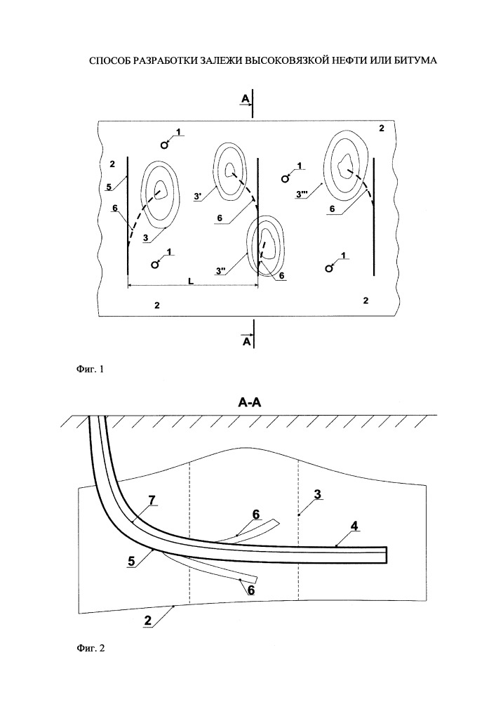 Способ разработки залежи высоковязкой нефти или битума (патент 2657307)
