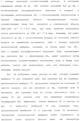 Способ и сенсор для мониторинга газа в окружающей среде скважины (патент 2315865)